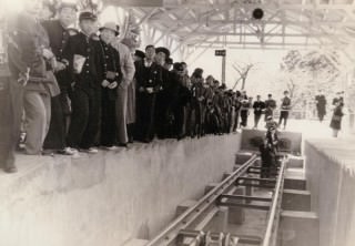 昭和29年頃の駅構内